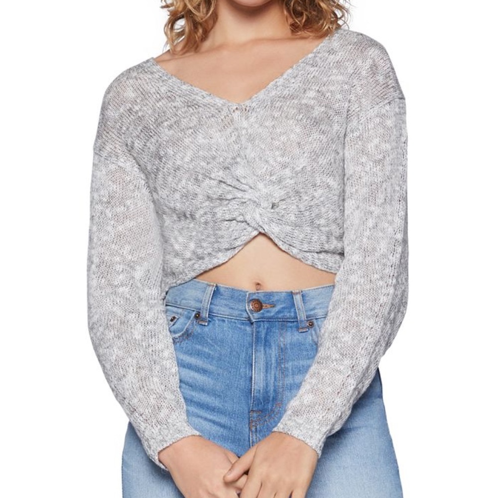 NEW BCBGeneration Twisted Cropped Sweater